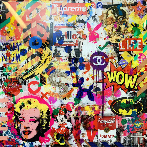 POP Explosion K van Karin Vermeer, Schilderij te koop op Singulart