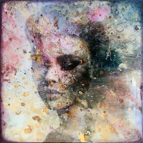 En Bass  resin gloss edition van Karin Vermeer, Schilderij te koop op Singulart