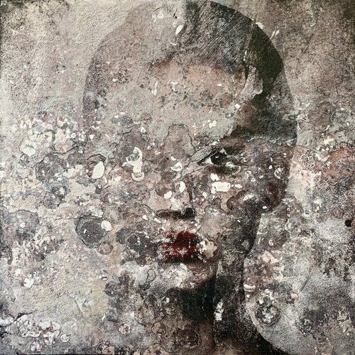 Concrete pink di Karin Vermeer, Pittura in vendita su Singulart