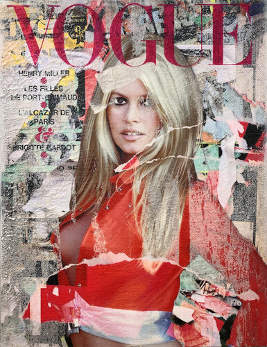 Brigitte Bardot Vogue di Karin Vermeer, Pittura in vendita su Singulart