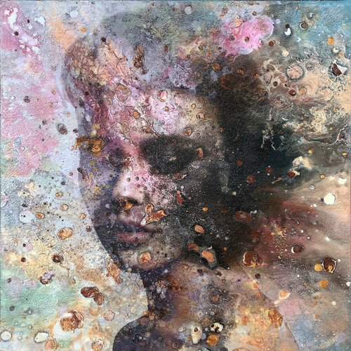 Pink Opal di Karin Vermeer, Pittura in vendita su Singulart