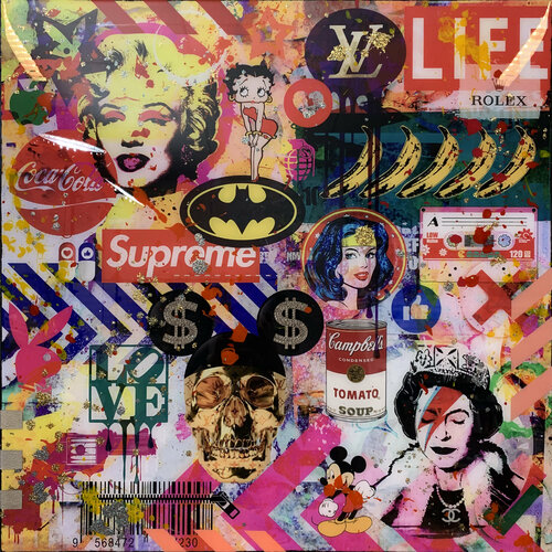 POP Explosion Q di Karin Vermeer, Pittura in vendita su Singulart