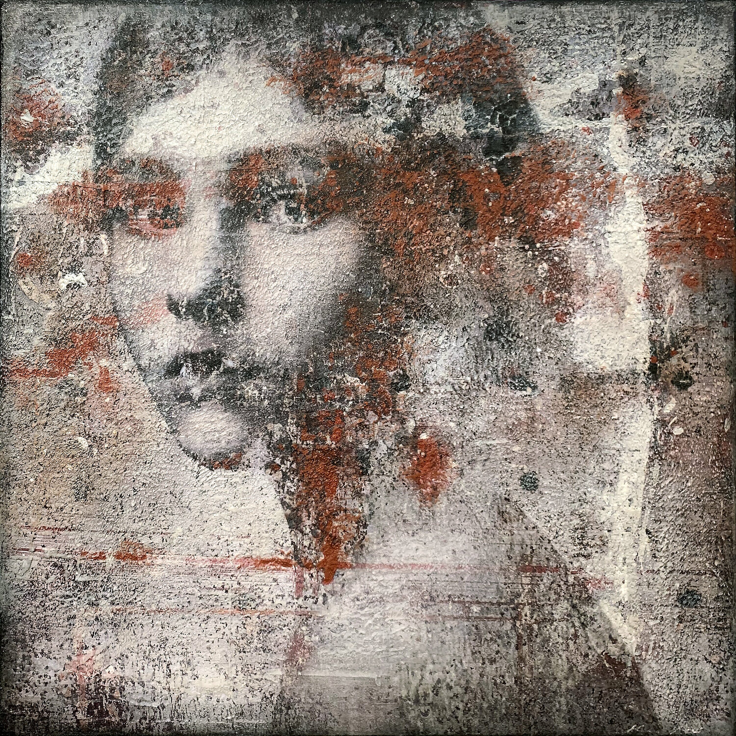 Orange flake Karin Vermeer