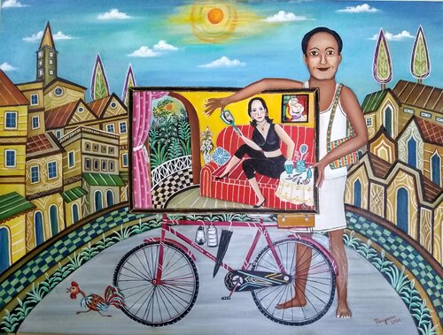Urgent Delivery von Nayanaa Kanodia, Malerei kaufen auf Singulart