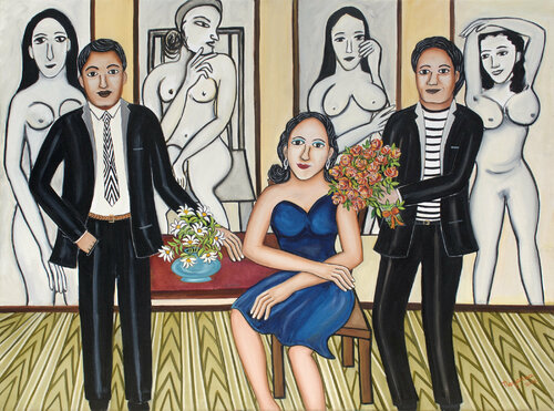 The Bouquet di Nayanaa Kanodia, Pittura in vendita su Singulart