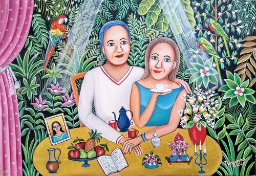 Away with our blues di Nayanaa Kanodia, Pittura in vendita su Singulart