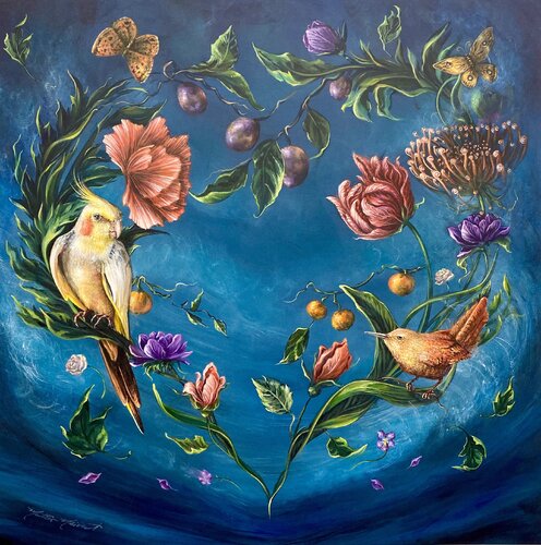 Floating Heart by Matteo Neivert, Painting for Sale on Singulart