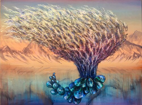 Brain Coral Levitation von Matteo Neivert, Malerei kaufen auf Singulart