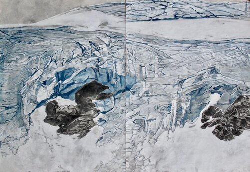 Lost in the Past (Diptych) von Jessie Pitt, Malerei kaufen auf Singulart