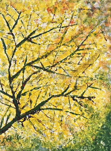 Blooming in June par Ezra Bejar, Peinture en vente sur Singulart