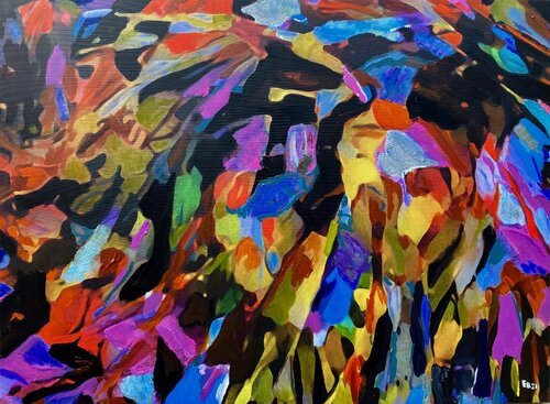 Men in Black van Ezra Bejar, Schilderij te koop op Singulart
