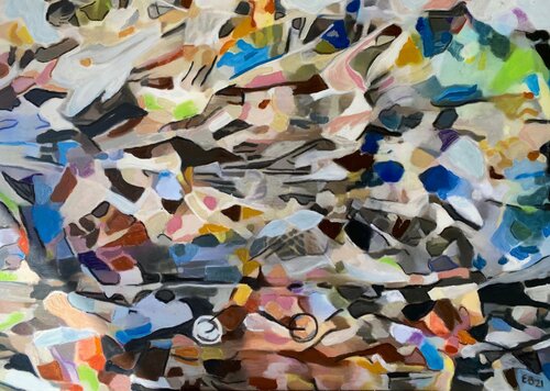 Outdoors par Ezra Bejar, Peinture en vente sur Singulart