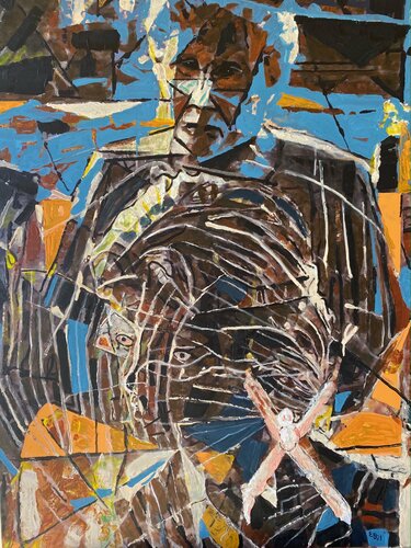 Las Miradas (The look on Her Face) by Ezra Bejar, Painting for Sale on Singulart