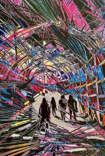 Crossing by Ezra Bejar, Painting for Sale on Singulart