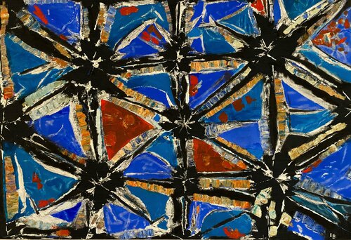 Marine Pliage by Ezra Bejar, Painting for Sale on Singulart
