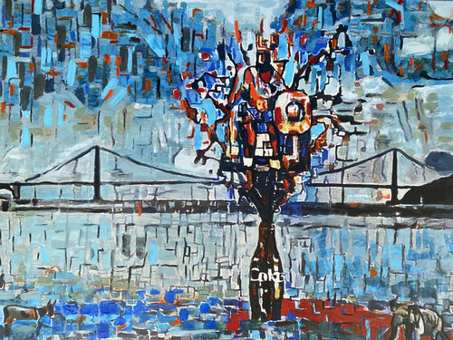 Cosmic Race by Ezra Bejar, Painting for Sale on Singulart