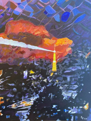 A Light in Paris by Ezra Bejar, Painting for Sale on Singulart