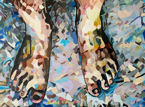 With the Feet on the Ground par Ezra Bejar, Peinture en vente sur Singulart