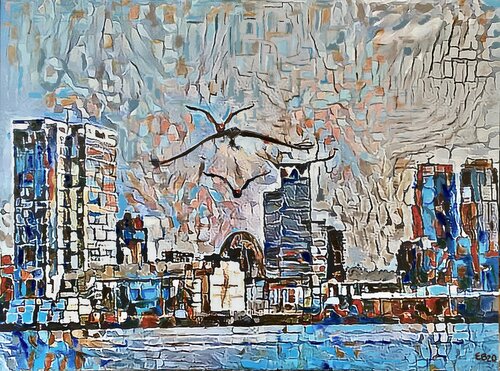 Getting Food is so Hard di Ezra Bejar, Pittura in vendita su Singulart
