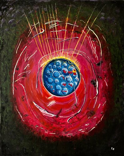 Pluto Reconstructed di Ezra Bejar, Pittura in vendita su Singulart