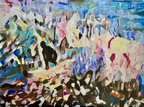 Surfers par Ezra Bejar, Peinture en vente sur Singulart