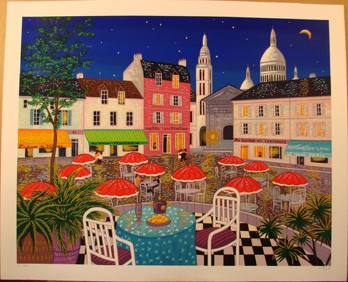 After Hours in Paris van Fanch Ledan, Werk op papier te koop op Singulart