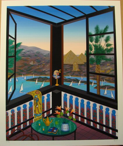 Egyptian atmosphere by Fanch Ledan, Work on Paper for Sale on Singulart