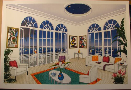 Interior with Miro di Fanch Ledan, Opera su carta in vendita su Singulart