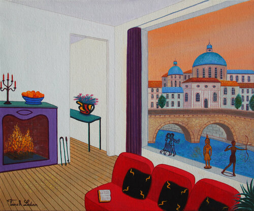 Loft In Rome van Fanch Ledan, Schilderij te koop op Singulart