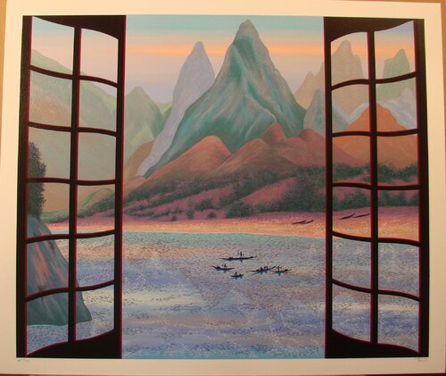 Mystic Mountain di Fanch Ledan, Opera su carta in vendita su Singulart