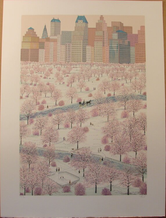 Spring Snow over Central Park Fanch Ledan