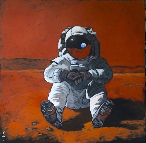 Elon alone von CFey, Malerei kaufen auf Singulart