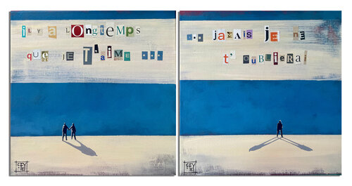 Il y a longtemps que je t'aime ... par CFey, Peinture en vente sur Singulart