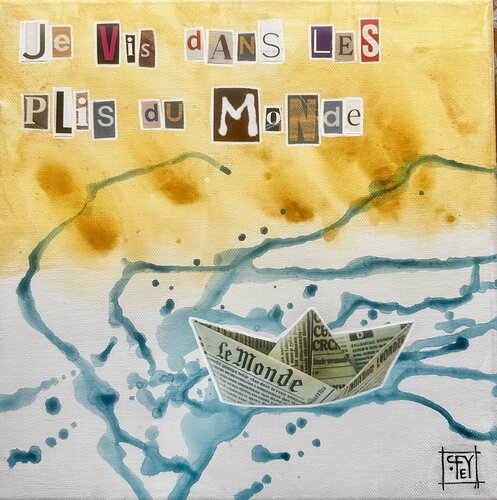 Je Vis dans les plis du Monde LA-02 von CFey, Malerei kaufen auf Singulart