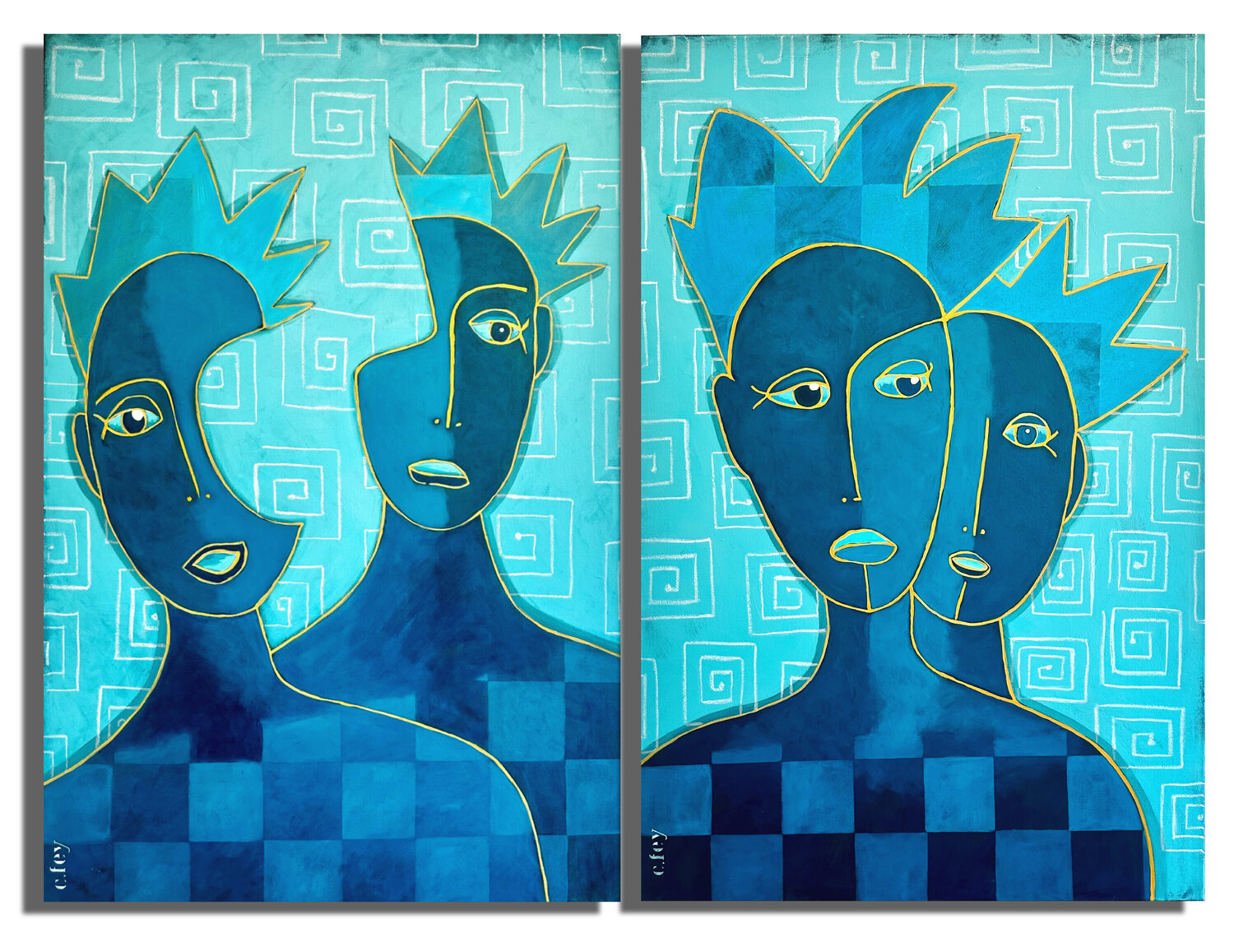 Toi+Moi CFey Original painting for sale