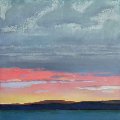 Watching the Clouds van Bo Kravchenko, Schilderij te koop op Singulart