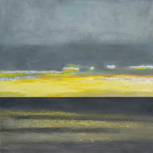 Yellow mood of ocean van Bo Kravchenko, Schilderij te koop op Singulart