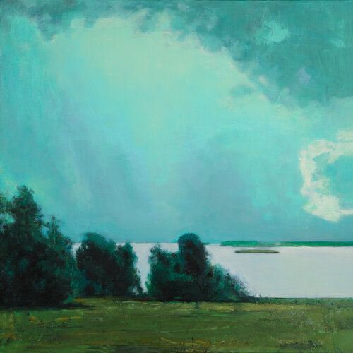 Green Rain von Bo Kravchenko, Malerei kaufen auf Singulart