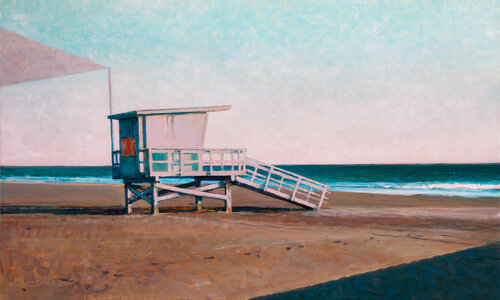 Lifeguard Tower Evening von Bo Kravchenko, Malerei kaufen auf Singulart