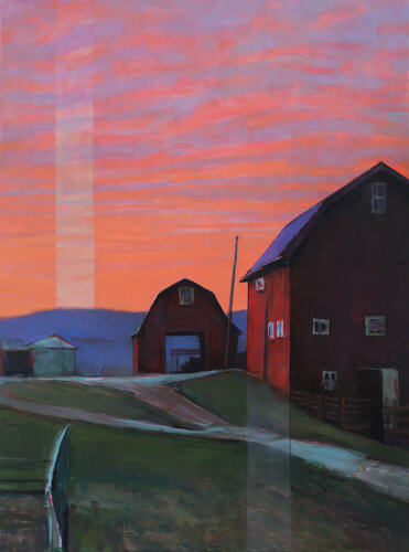 Old Red Barns von Bo Kravchenko, Malerei kaufen auf Singulart