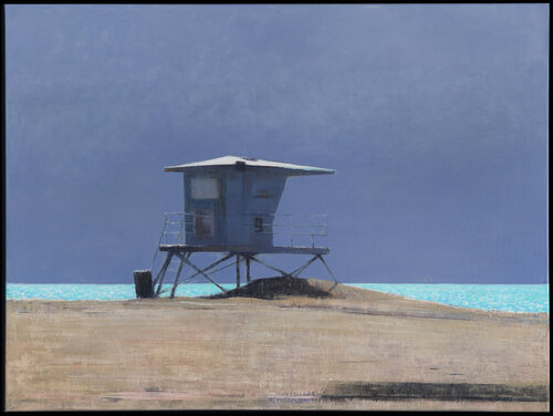 Bright Sky Noon and Lifeguard Tower Bo Kravchenko