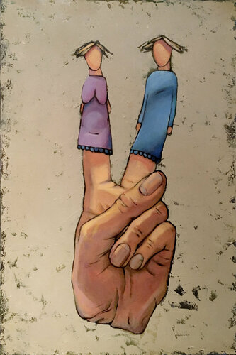 Victory for two par Bo Kravchenko, Peinture en vente sur Singulart