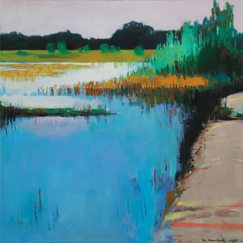 Grassy Waters Strokes von Bo Kravchenko, Malerei kaufen auf Singulart