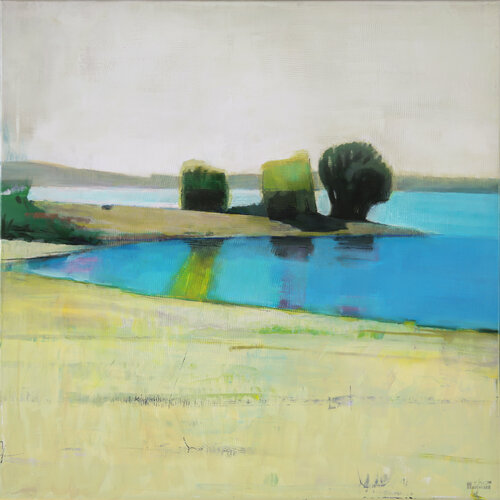 Silence on the river von Bo Kravchenko, Malerei kaufen auf Singulart