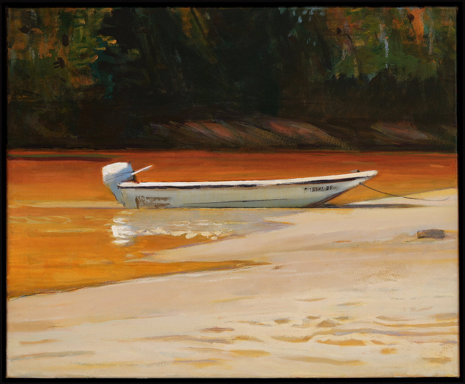 Golden journey on the lake Bo Kravchenko