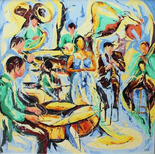 Voix de jazz de Jean-Luc Lopez, Pintura a la venta en Singulart