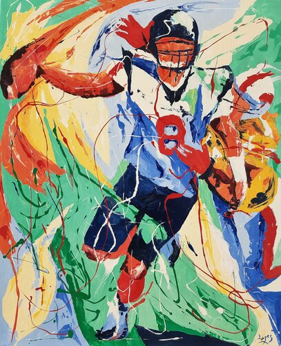 Super bowl di Jean-Luc Lopez, Pittura in vendita su Singulart