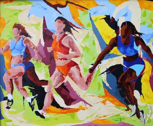 405 Sans dossard di Jean-Luc Lopez, Pittura in vendita su Singulart
