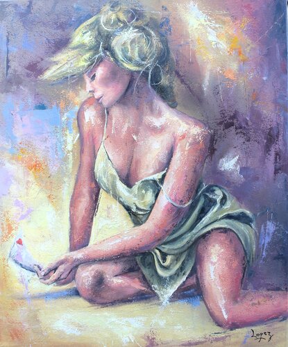 La lettre d'amour di Jean-Luc Lopez, Pittura in vendita su Singulart