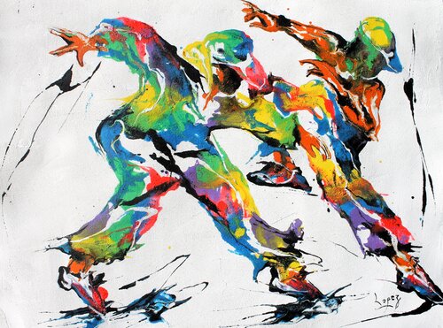 Break Dance von Jean-Luc Lopez, Malerei kaufen auf Singulart